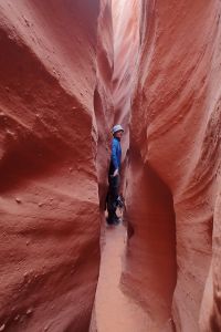Spooky canyon jsme sotva prolezli